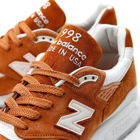 New Balance MADE IN USA Men's Shoes Brown Curry - Picture 6 of 7